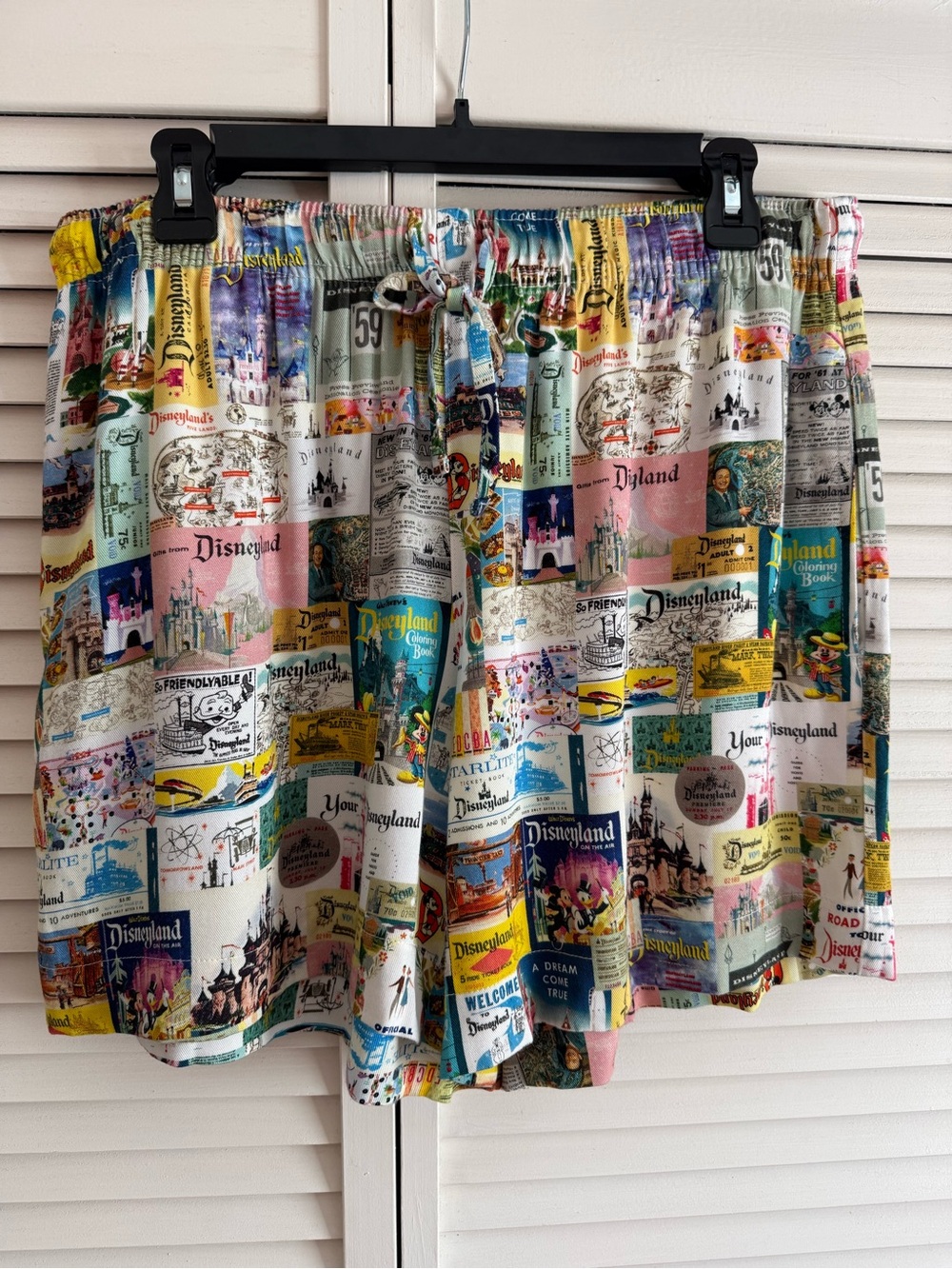 Disney 100 Multicolor Vintage Postcard Shorts